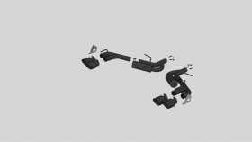 Black Series Axle Back Exhaust System S7039BLK